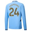 Camiseta de fútbol Manga Larga Manchester City Champions 24 Primera Equipación 2024-25 - Hombre
